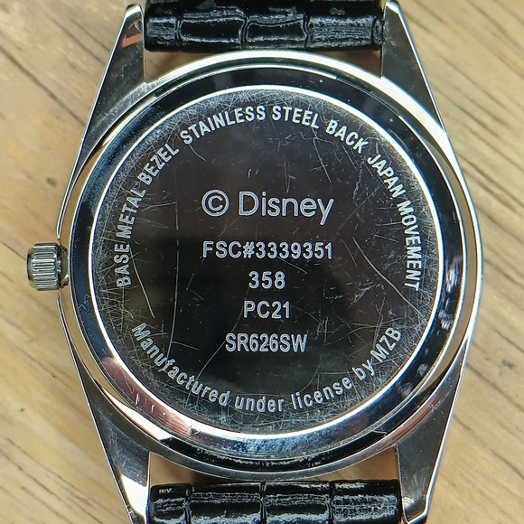 X MZ Berger Quartz Disney Cinderella watch. 35mm diameter Silver case, Bl - Picture 7 of 8